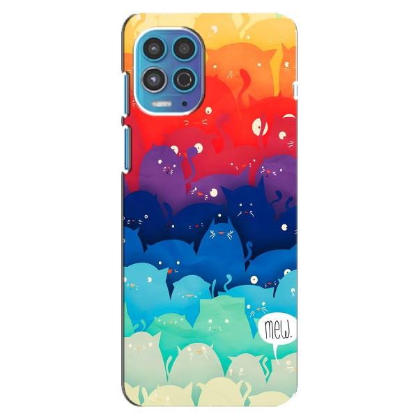 Чохол на Моторола Мото джі 100 з Котиками (VPrint) – Mew