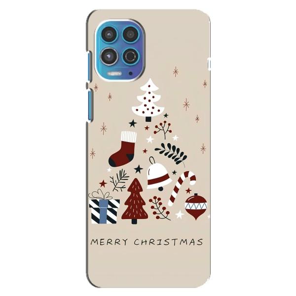 Рождественские Чехлы для Motorola MOTO G100 (VPrint) – Merry Christmas