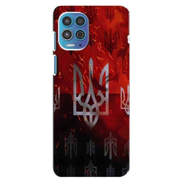 Украинские Чехлы для Motorola MOTO G100 с картинкой УПА (AlphaPrint) – ГЕРБ УПА
