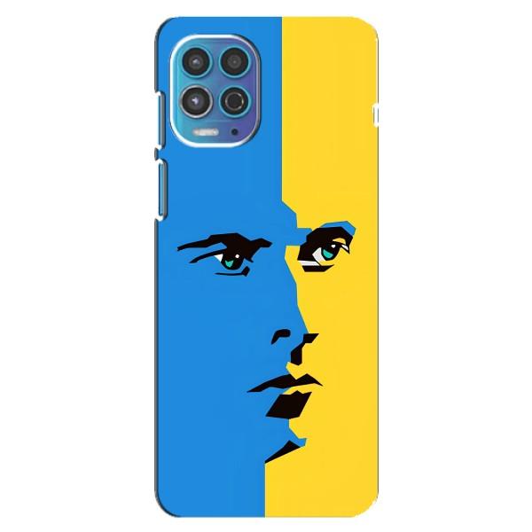 Украинские Чехлы для Motorola MOTO G100 с картинкой УПА (AlphaPrint) – Степан Бандера