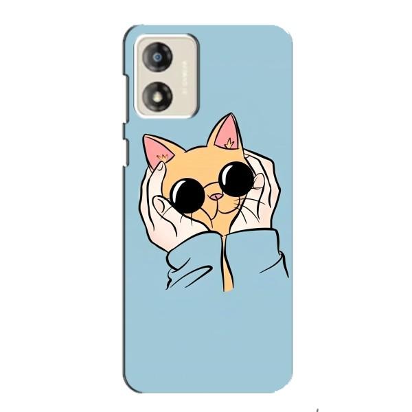 Чохол на Моторола МОТО Г13 з Котиками (VPrint) – Котик в окулярах