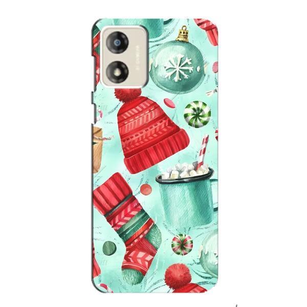 Новогодние Чехлы для Мото джи 13 (VPrint) – Одежда НГ