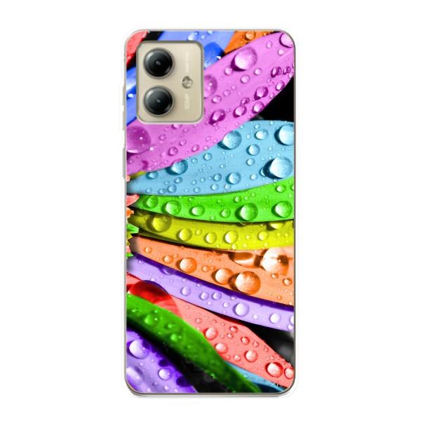 Чехлы (ART) Цветы на Motorola MOTO G14 (VPrint) – Семицветик