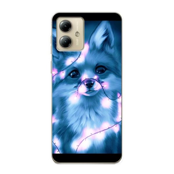 Чохли з картинкою Лисичка для Motorola MOTO G14 (VPrint) – Яскрава лисичка