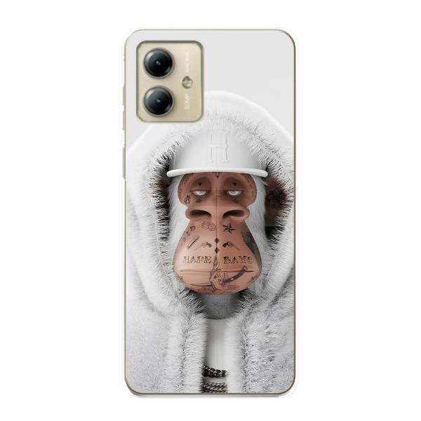 Чохли з Мавпами NFT для Motorola MOTO G14 (AlphaPrint) – мавпа NFT в тату