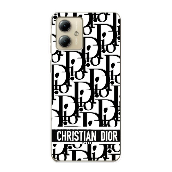 Чехол (Dior, Prada, YSL, Chanel) для Motorola MOTO G14 – Christian Dior