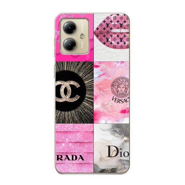 Чехол (Dior, Prada, YSL, Chanel) для Motorola MOTO G14 – Модница