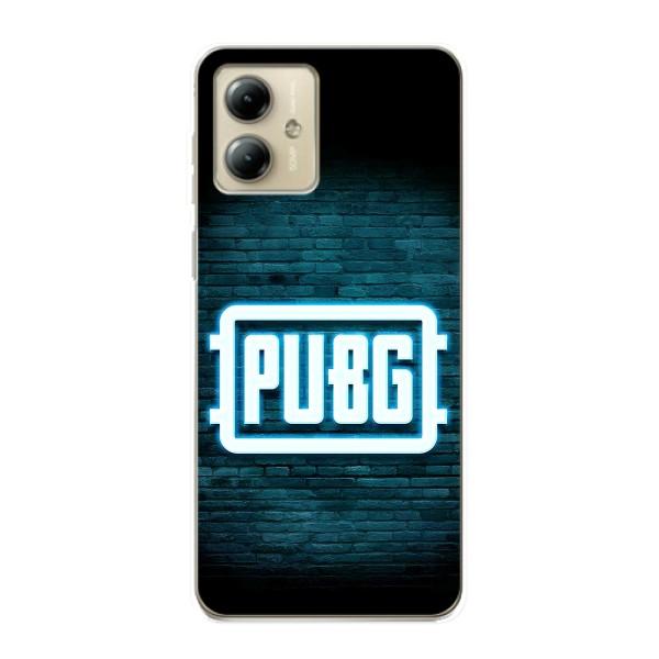 Чехол PUBG для Мото джи 14 (AlphaPrint) – Лого PUBG