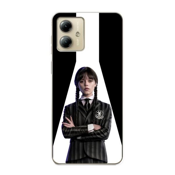 Чохли Венсдей на Motorola MOTO G14 Уенсдей (AlphaPrint) – W-Wednesday