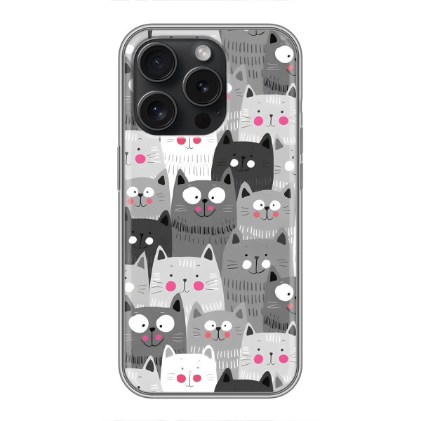 Чохли з Котиками для Motorola Moto G15 Power (VPrint) – Мальовані котики