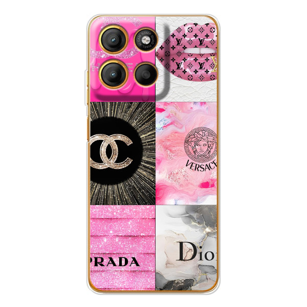 Чехол (Dior, Prada, YSL, Chanel) для Motorola Moto G15 Power – Модница