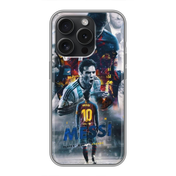 Чехол Месси футболист для Motorola Moto G15 Power – Коллаж Месси
