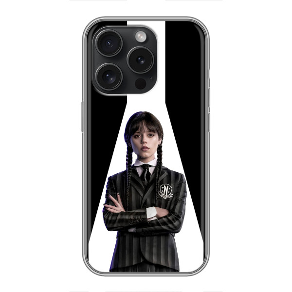 Чехлы Венсдей на Motorola Moto G15 Power Уэнсдей (AlphaPrint) – W-Wednesday