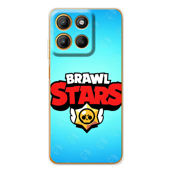 Силиконовый Чехол на Motorola Moto G15 Power с картинкой Brawl Stars – Бравл Старс