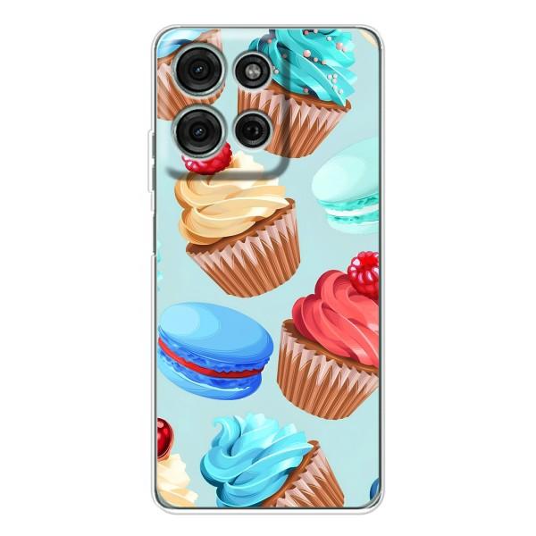 Чехлы с Фруктами для Motorola Moto G15 (VPrint) – Кексики