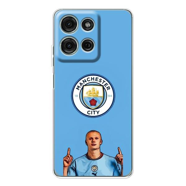 Чехлы с футболистом Ерлинг Холанд для Motorola Moto G15 (AlphaPrint) – Холанд Манчестер Сити