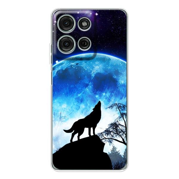 Защитные чехлы для Мото G15 (AlphaPrint) (ХИТ продаж) ВОЛК – Волк на луну