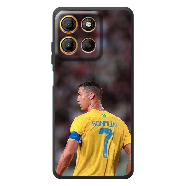 Чехол футболист Роналду для Мо Motorola Мо́тo Г17 Па́вер 
 – Роналду в Аль Наср