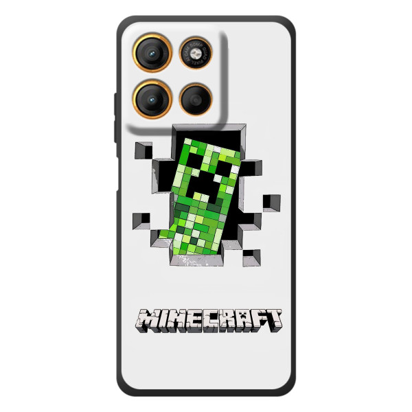 Чохол Майнкрафт на Motorola Moto G17 Power (AlphaPrint) Minecraft