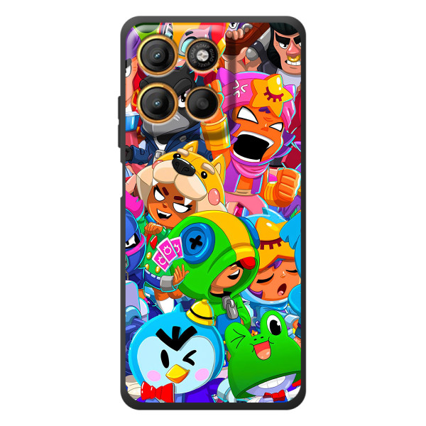 Чехлы Brawl Stars для Motorola Moto G17 (AlphaPrint)