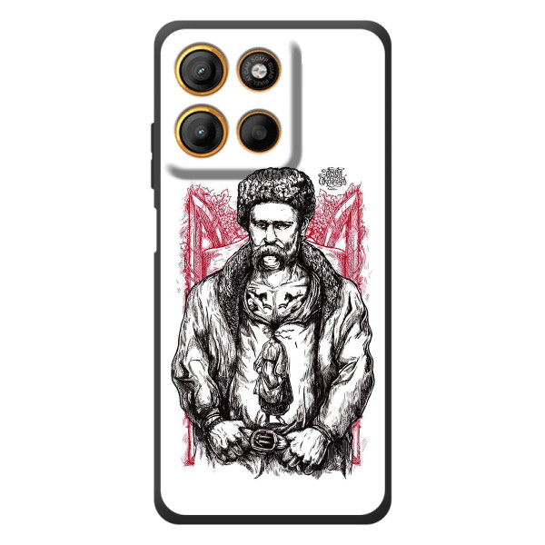 Чехлы для Motorola Moto G17 с принтом Тараса Шевченко (AlphaPrint)