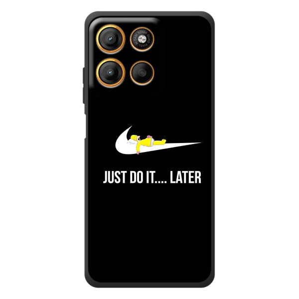 Чехол с логотипом Найк на Motorola Moto G17 – Nike just do it