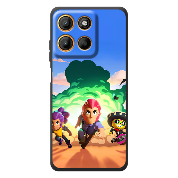 Силіконовый Чохол на Motorola Moto G17 з картинкою Brawl Stars – Бравел Старс