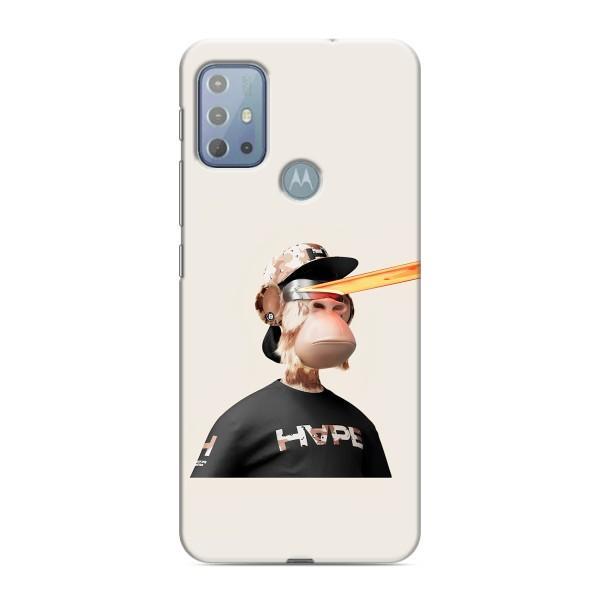 Чехлы с Обезьянами NFT для Motorola MOTO G20 (AlphaPrint) – обезьяна NFT в очках