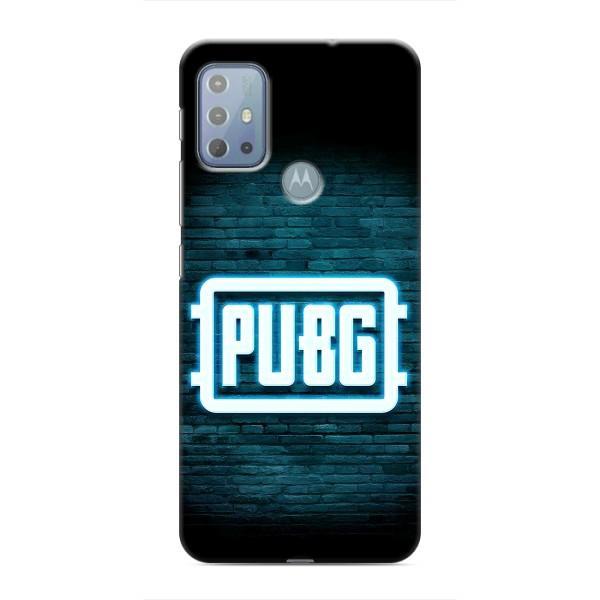 Чеjхол PUBG для Моторола МОТО Г20 (AlphaPrint) – Лого PUBG