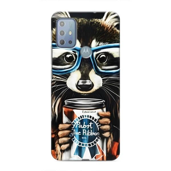Чохол з принтом для Моторола МОТО Г20 - (Прикольні) (AlphaPrint) – Єнот з банкою
