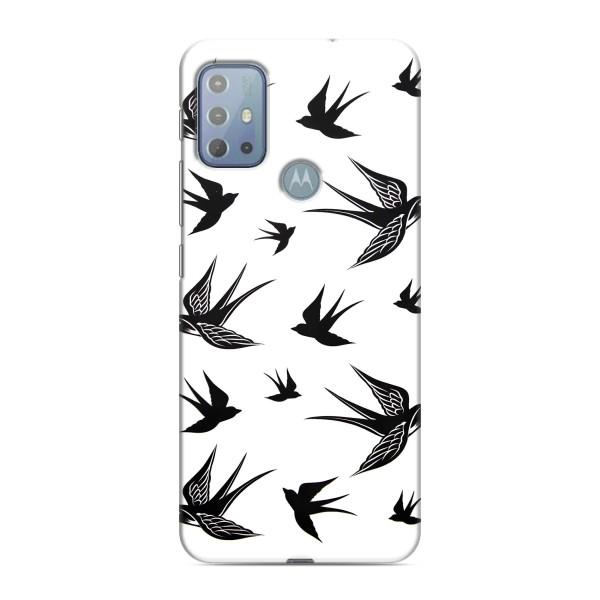 Чехол с птицами на Motorola MOTO G20 (VPrint) – Ласточки