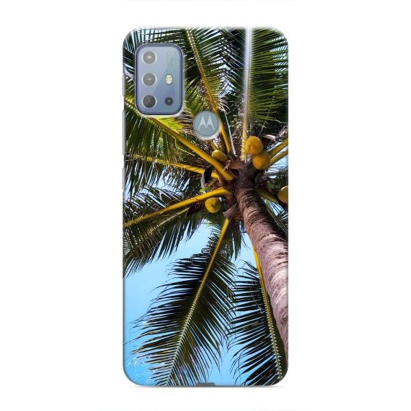 Силиконовый чехол с КАРТИНКАМИ лето для Motorola MOTO G20 (AlphaPrint) – Пальма