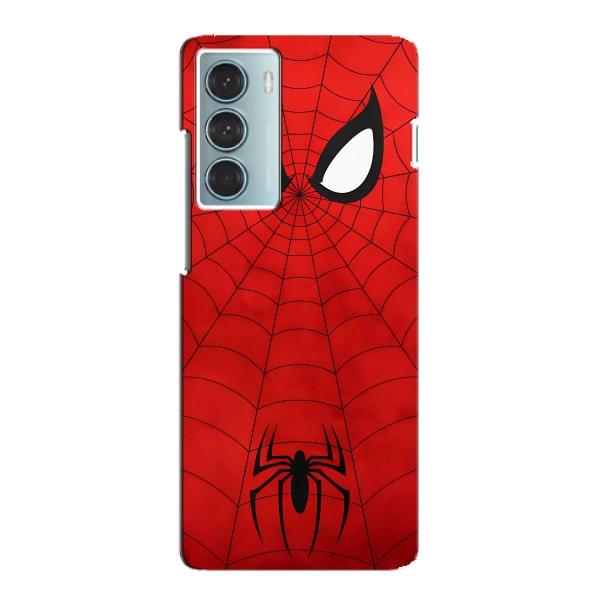 Чехол с человеком пауком для Motorola MOTO G200 - (AlphaPrint) – Паук (Марвел)