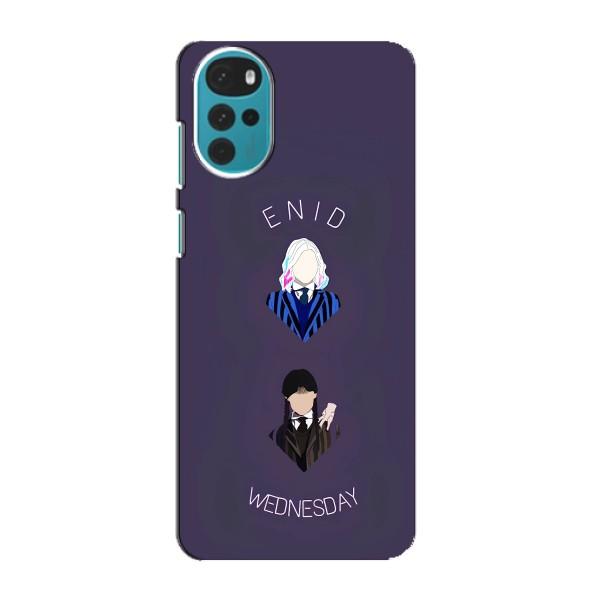 Чохли Венсдей на Motorola MOTO G22 Уенсдей (AlphaPrint) – Венздей і подруга