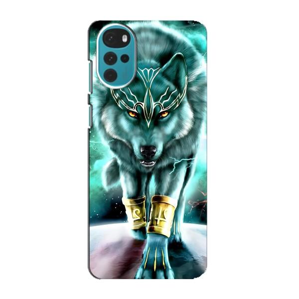 Защитные чехлы для Мото G22 (AlphaPrint) (ХИТ продаж) ВОЛК – Яркий волк