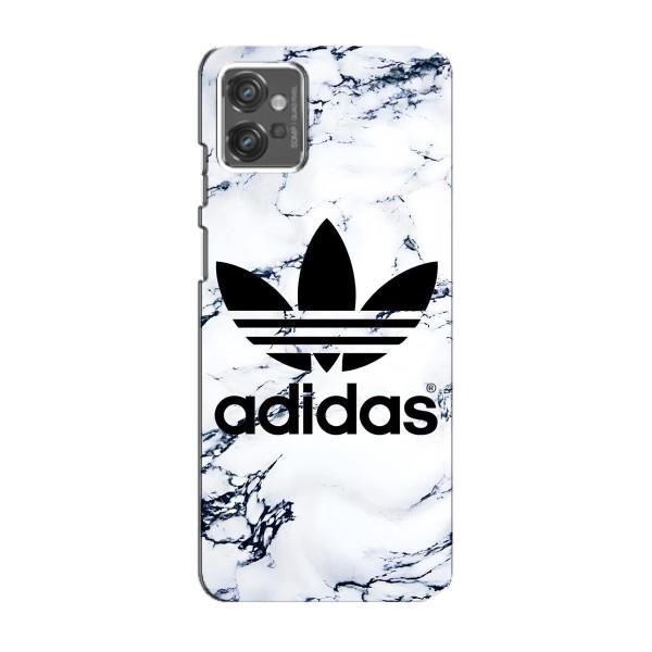 Чохли Адидас для Motorola MOTO G23 (AlphaPrint) – Адідас на мраморі