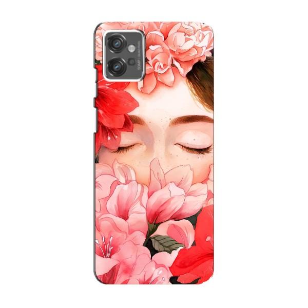 Чехлы (ART) Цветы на Motorola MOTO G23 (VPrint) – Очі в квітах