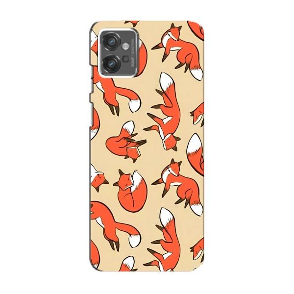 Чехлы с картинкой Лисички для Motorola MOTO G23 (VPrint) – Лисички