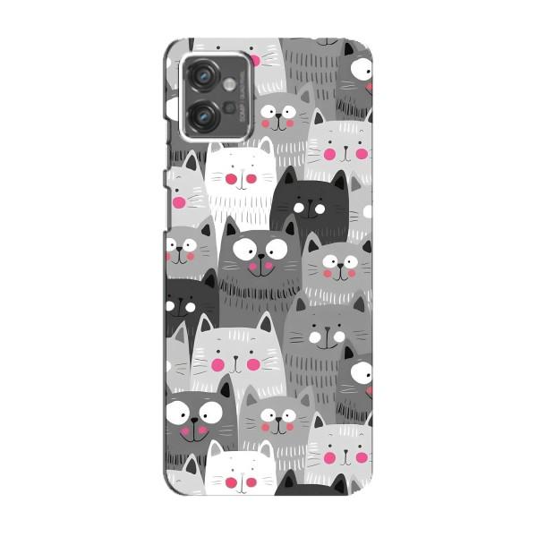 Чехлы с Котиками для Motorola MOTO G23 (VPrint) – Рисованные котики