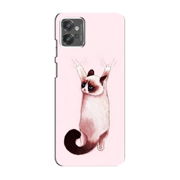 Чехол на Мото джи 23 с Котами (VPrint) – Котик падает