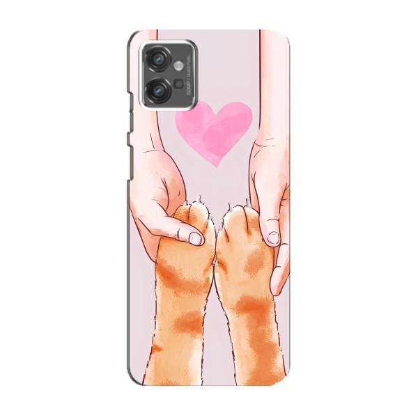 Чехол на Мото джи 23 с Котами (VPrint) – Любовь к котикам