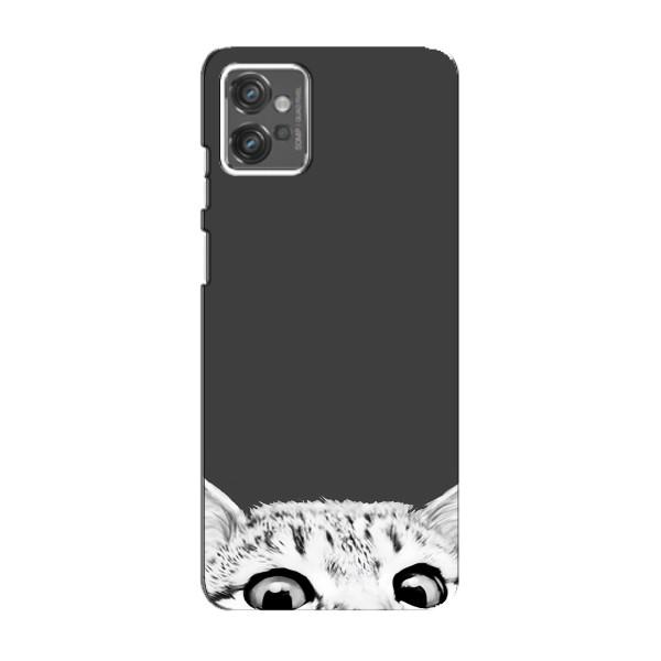 Чехол на Мото джи 23 с Котами (VPrint) – Выглядывает кот