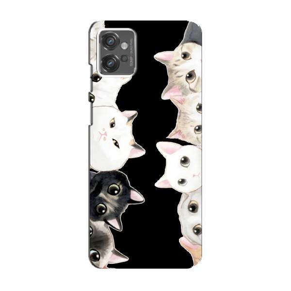 Чехол на Мото джи 23 с Котами (VPrint) – Взгляд котов