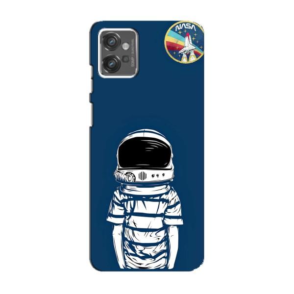 Чехол NASA для Motorola MOTO G23 (AlphaPrint) – Мальчик в шлеме