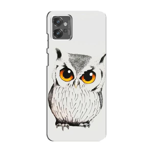 Чехол с птицами на Motorola MOTO G23 (VPrint) – Милая Сова