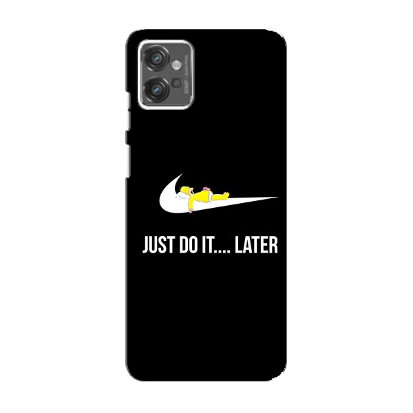 Чехол с логотипом Найк на Motorola MOTO G23 – Nike just do it