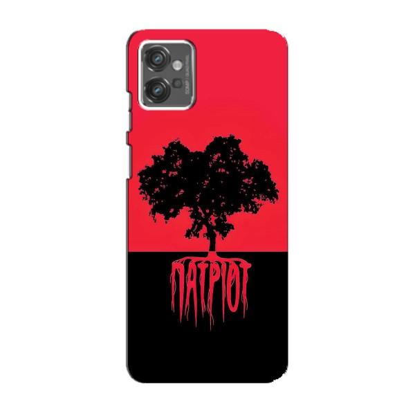 Украинские Чехлы для Motorola MOTO G23 с картинкой УПА (AlphaPrint) – Патриот