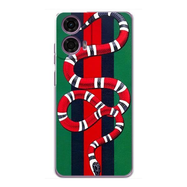 Чехлы ГУЧЧИ для Моторола Мото Джи 24 Павер (AlphaPrint) – Gucci змия