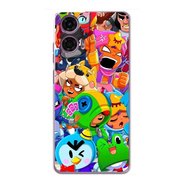 Чехлы Brawl Stars для Motorola MOTO G24 Power (AlphaPrint) – Герои Бравл Старс