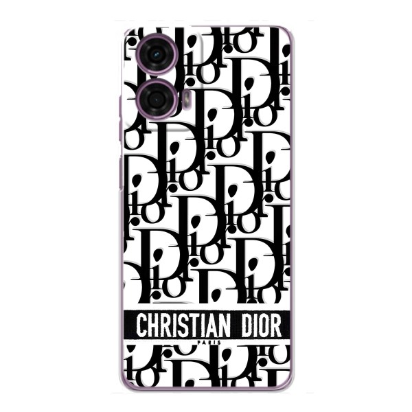 Чехол (Dior, Prada, YSL, Chanel) для Motorola MOTO G24 Power – Christian Dior